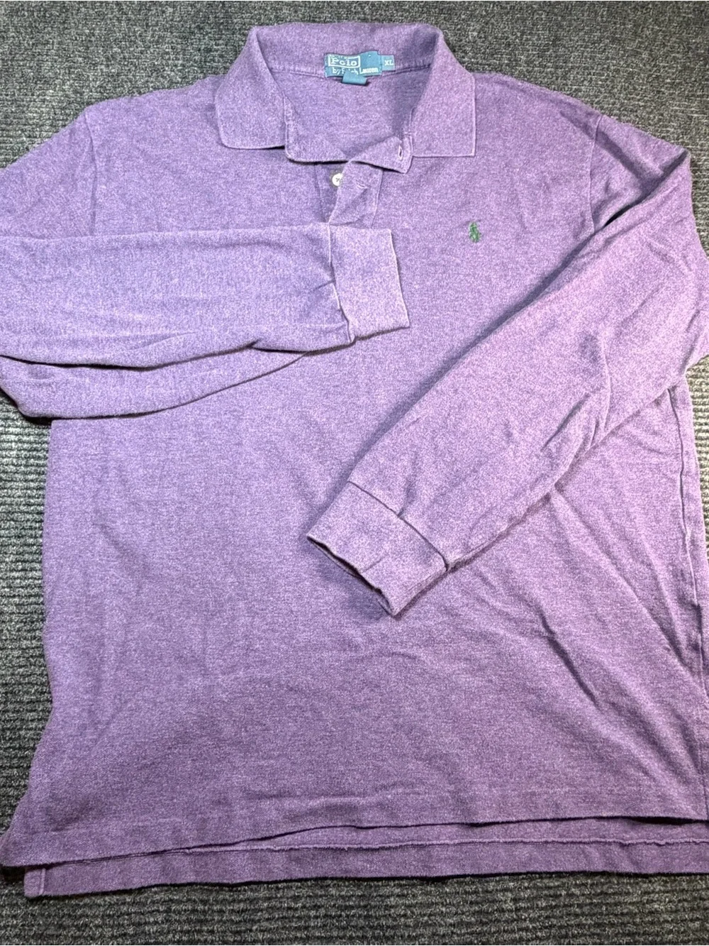 Ralph Lauren Long-Sleeve Polo Shirt - Lavender Purple